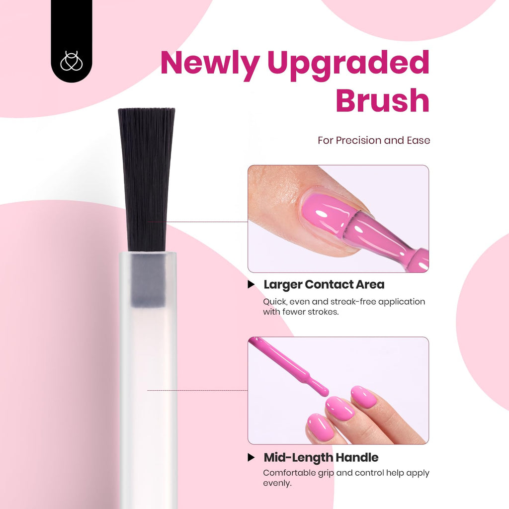 Beetles Valentines Gel Polish Set – Romantic Blush (6 Colors) Hema Free, Cruelty-Free, Long-Lasting Nails
