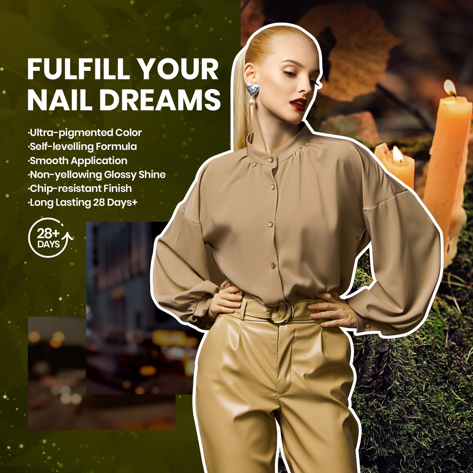 Beetles Cat Eye Gel Nail Polish Set – 20 Colors with Base & Top Coats