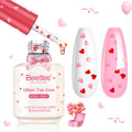 Beetles Valentine's Day Heart Gel Top Coat 15ml – HEMA-Free Glitter Shine, No Wipe, 21 Day Wear