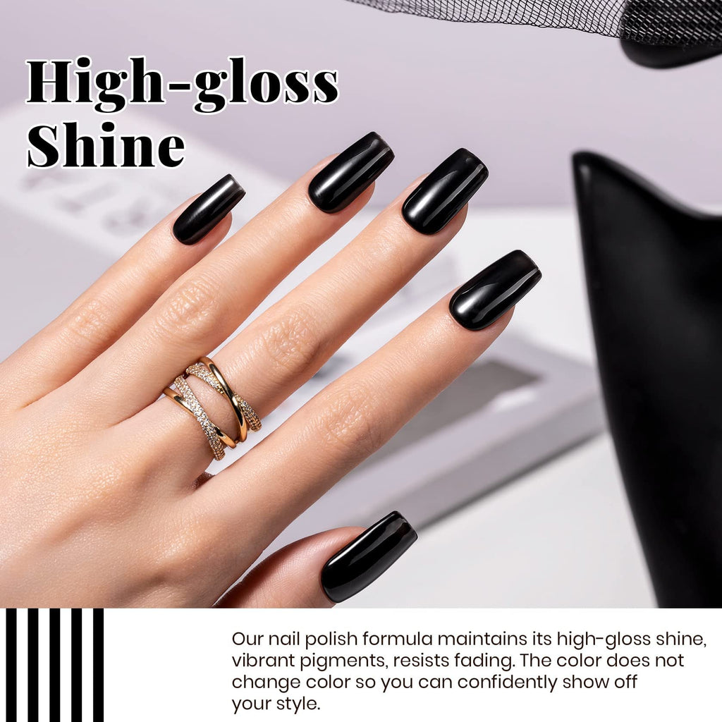 Beetles Black White Gel Polish Set - 2 x 15ml for DIY French Nails, Soak-Off, LED Curing