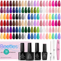 Beetles Winter Gel Nail Polish Set — 60 Colors, Base & Top Coat Kit, 8-Piece Tools, UV/LED Ready for DIY Nails