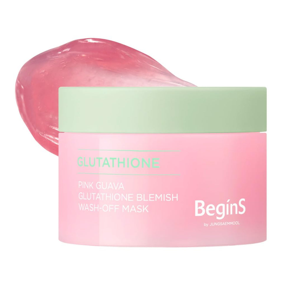 BeginS by JUNGSAEMMOOL Pink Guava Glutathione Wash-Off Mask – Hydration, Glow & Clarity