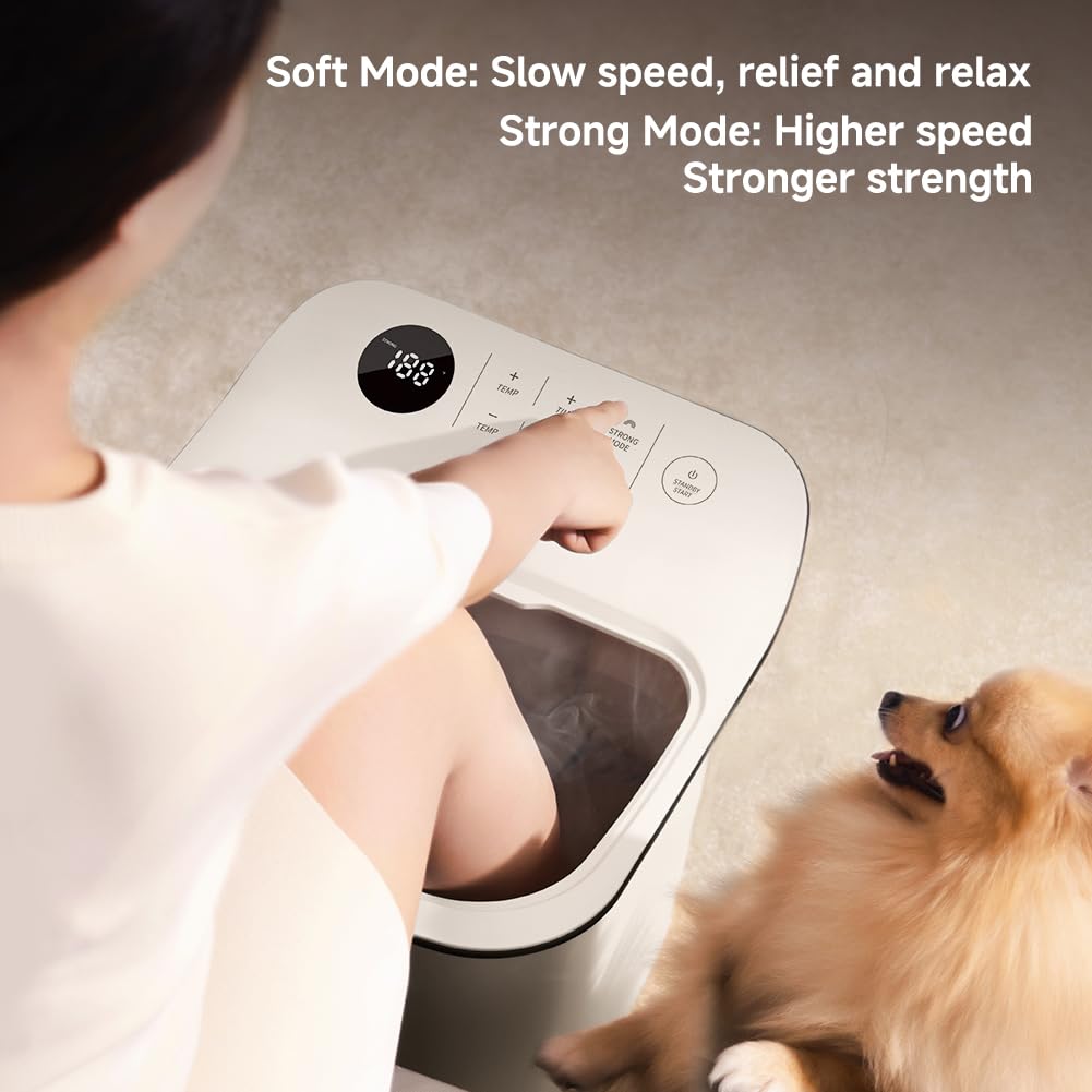 Beici 13-Inch Foot Spa with Dual-Action Massage Shiatsu and Temperature Control