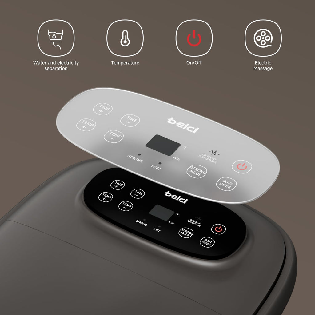 Beici High Depth 14in Foot Spa — PTC Heating, 6 Massage Balls, Timer + Temp Control