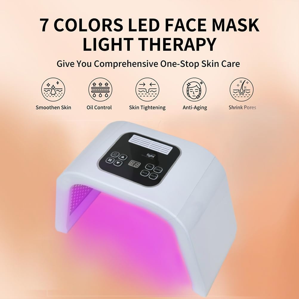 BEICNWOD Light Mask – 7-Color Photon Facial Device for Face, Neck & Body (Rechargeable)