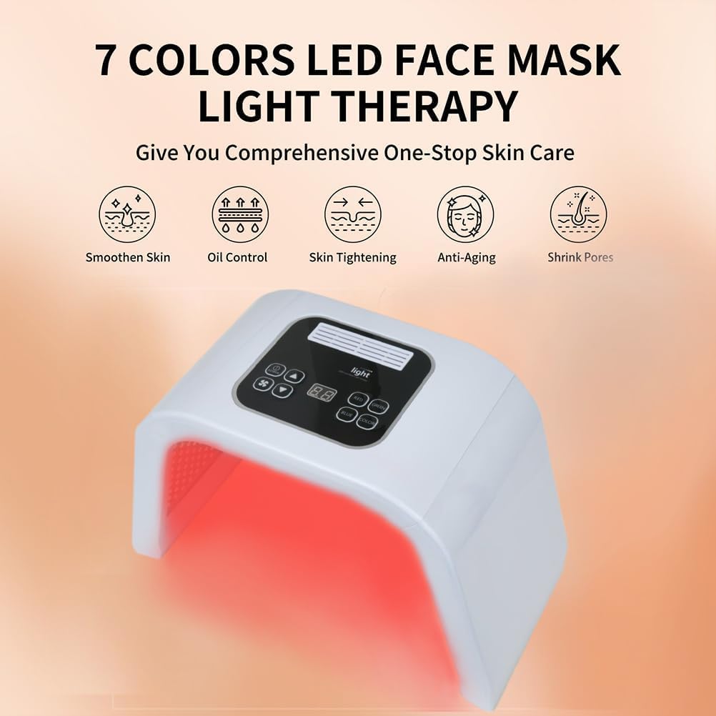 BEICNWOD Light Mask – 7-Color Photon Facial Device for Face, Neck & Body (Rechargeable)