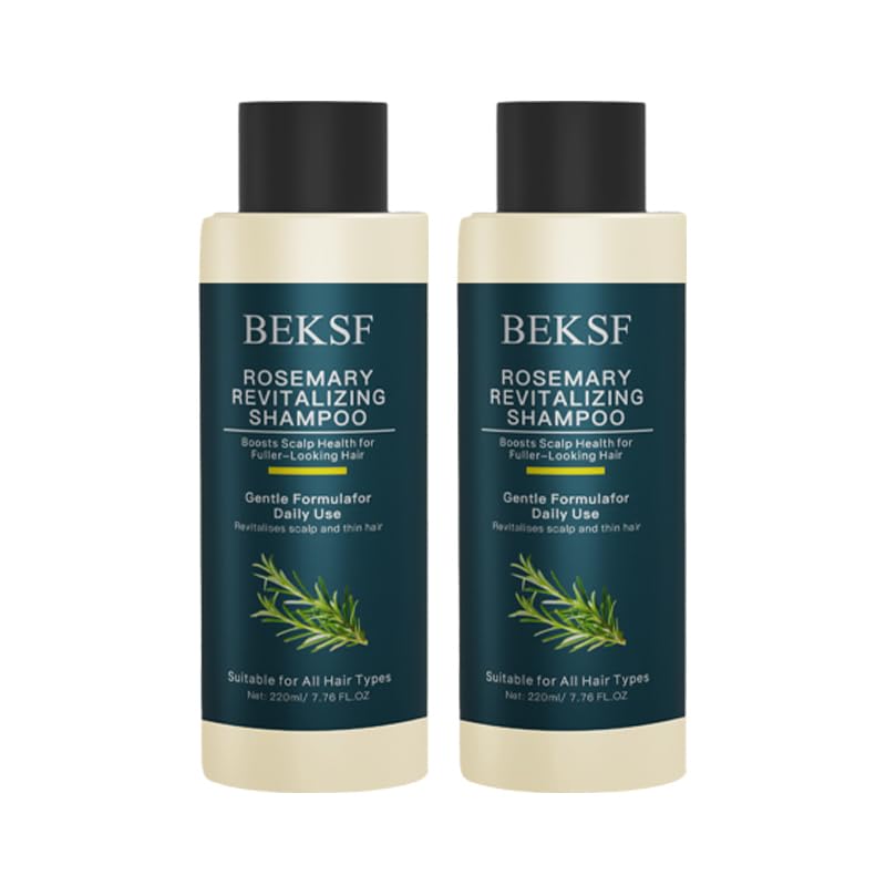 BEKSF Rosemary Shampoo: Balance Oily Scalp, Deep Cleanse, Color-Safe and Sulfate-Free