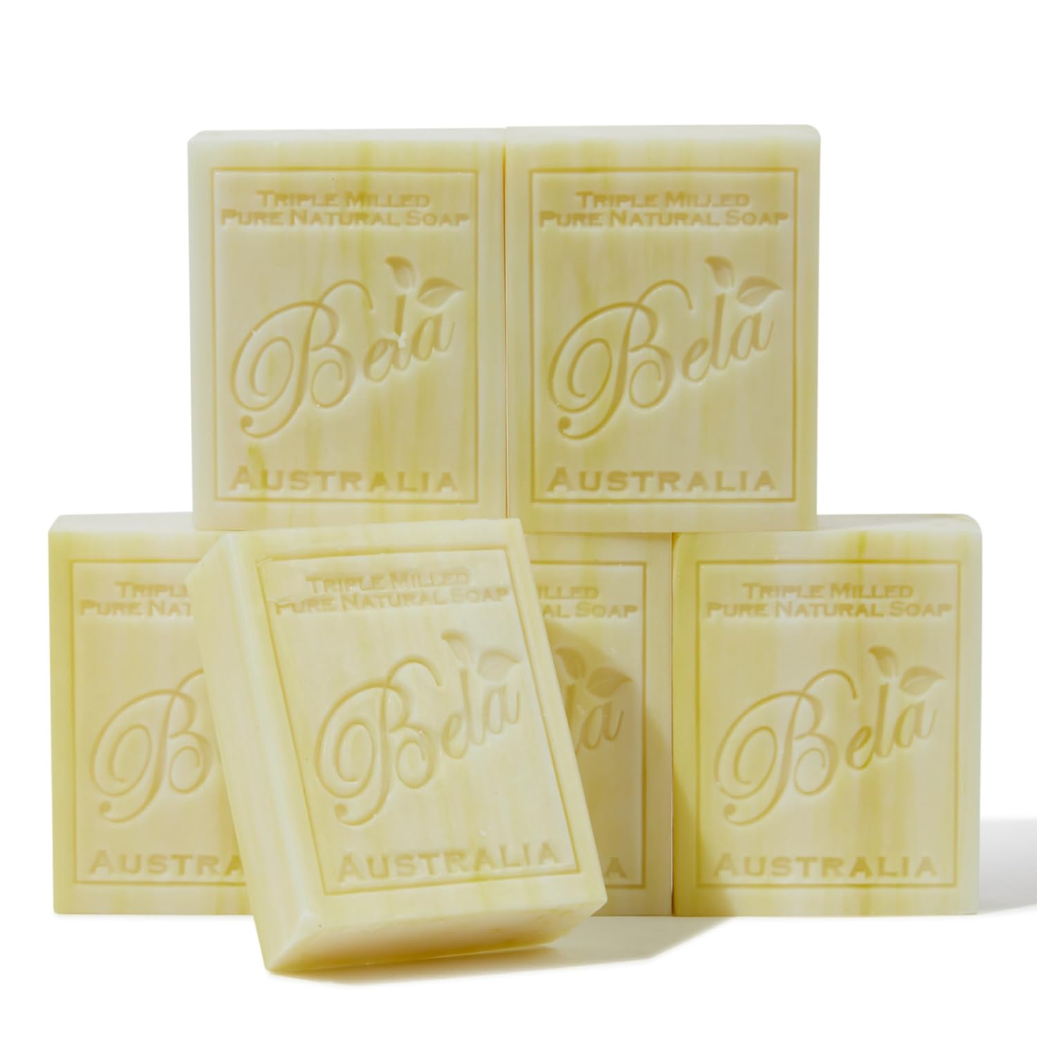 BELA Patchouli Soap 3.3 oz Pack of 6 | French Triple Milled Bar with Organic Shea Butter | Made in Australia