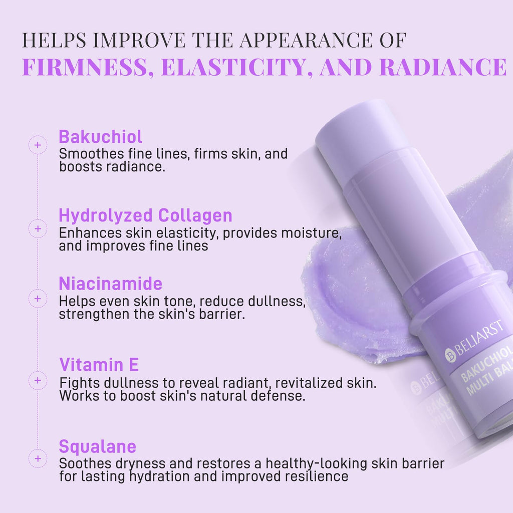 BELIARST Bakuchiol Eye Balm Stick — Retinol Alternative for Dark Circles, Puffiness & Fine Lines (0.32oz/9g)