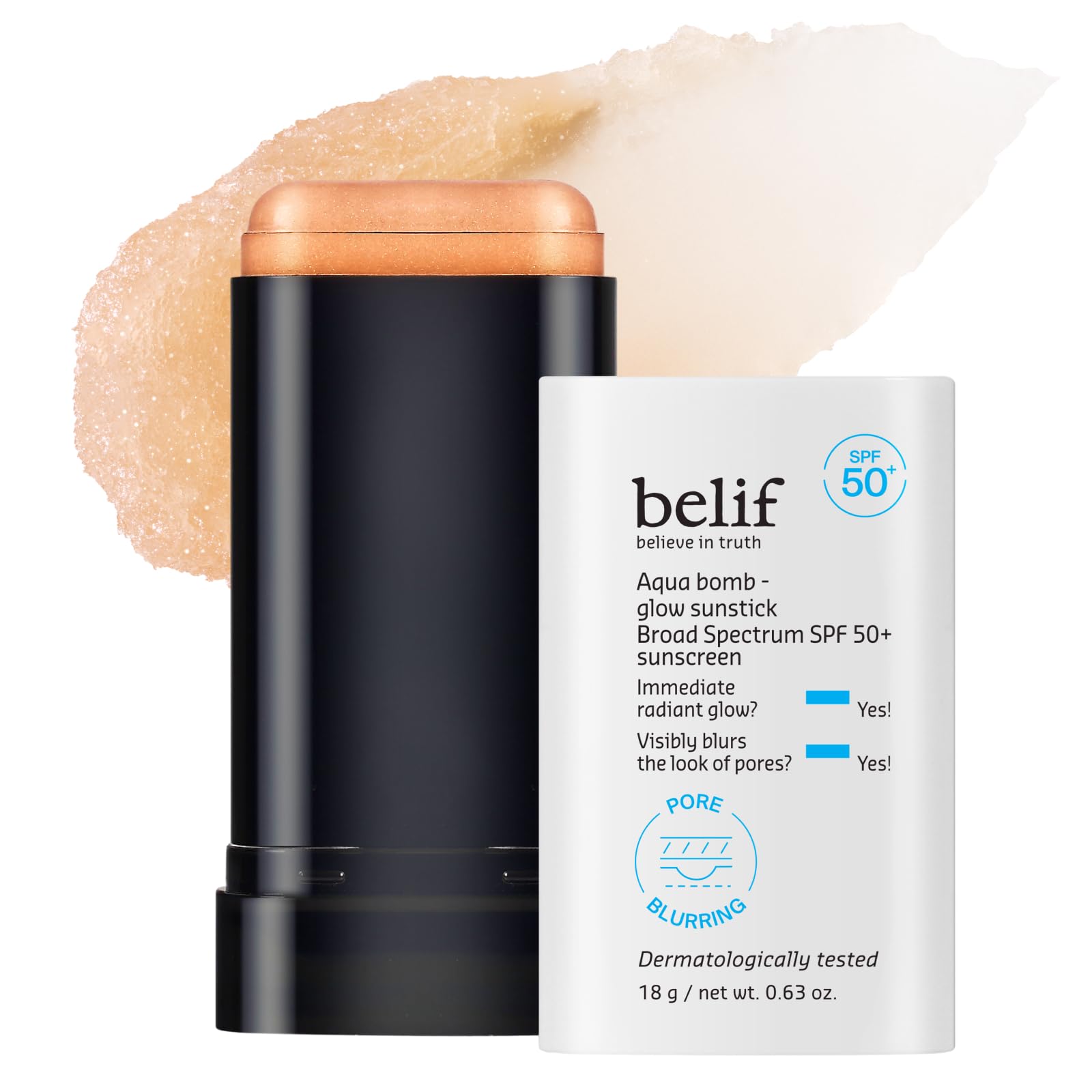 belif Aqua Bomb Niacinamide Sunscreen Stick SPF 50+ PA++++ – Lightweight Hydration, No White Cast