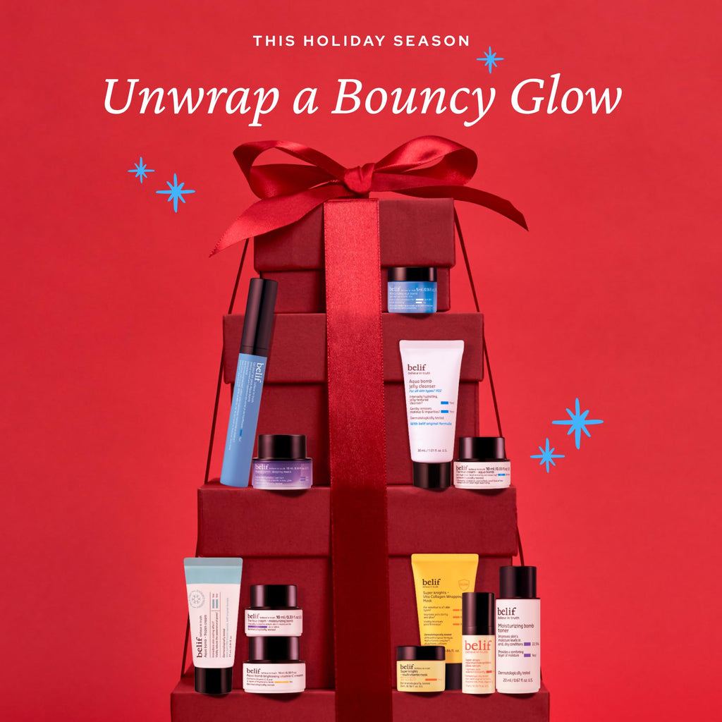 belif Chok Chok Holly Day Advent Calendar 2025 – 12 Days of Glass Skin K-Beauty Skincare Gift Set
