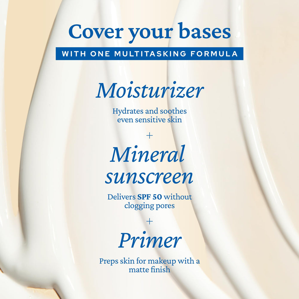 belif Dew Guard SPF 50 Mineral Sunscreen with Niacinamide & Hyaluronic Acid — Hydrating, Non-Greasy, No White Cast