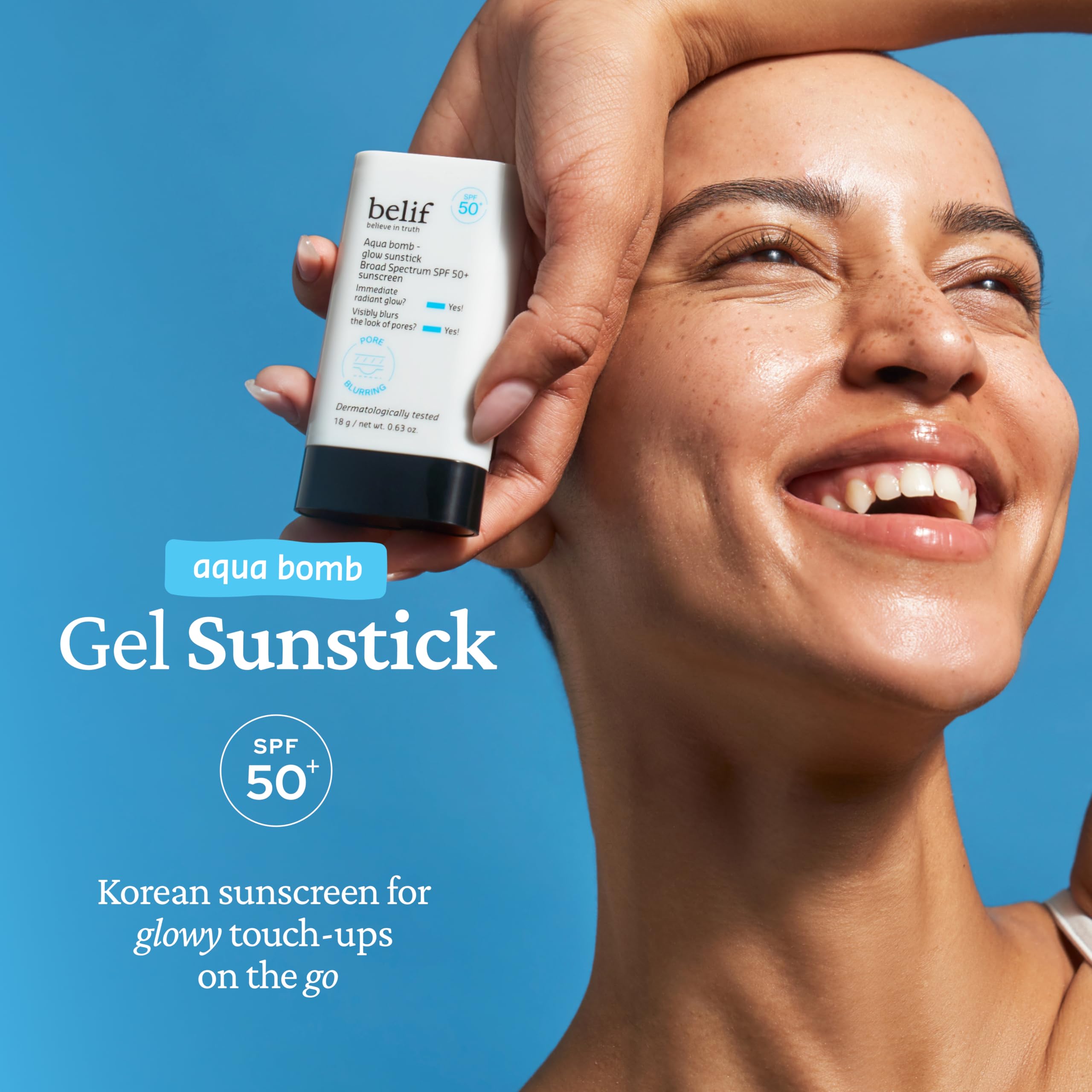 belif Aqua Bomb Niacinamide Sunscreen Stick SPF 50+ PA++++ – Lightweight Hydration, No White Cast