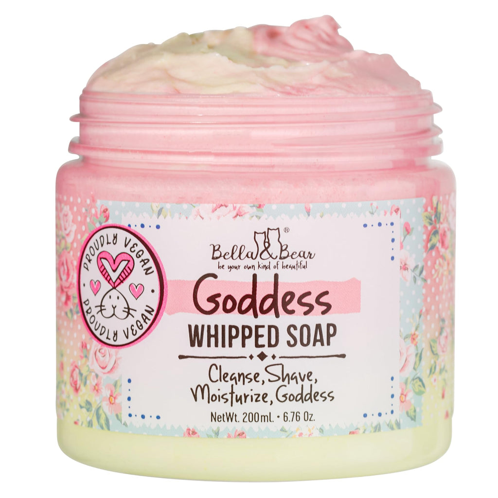 Bella and Bear Goddess Whipped Soap – Moisturizing Body Wash & Shave Cream