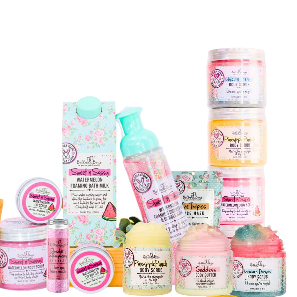 Bella & Bear Mystery Box – Over $90 Value in Vegan Bath, Body & Skincare