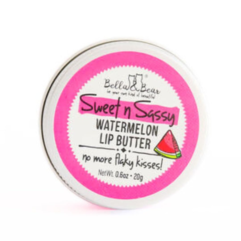 Bella & Bear Sweet n Sassy Watermelon Lip Set – Vegan Scrub & Lip Butter Gift