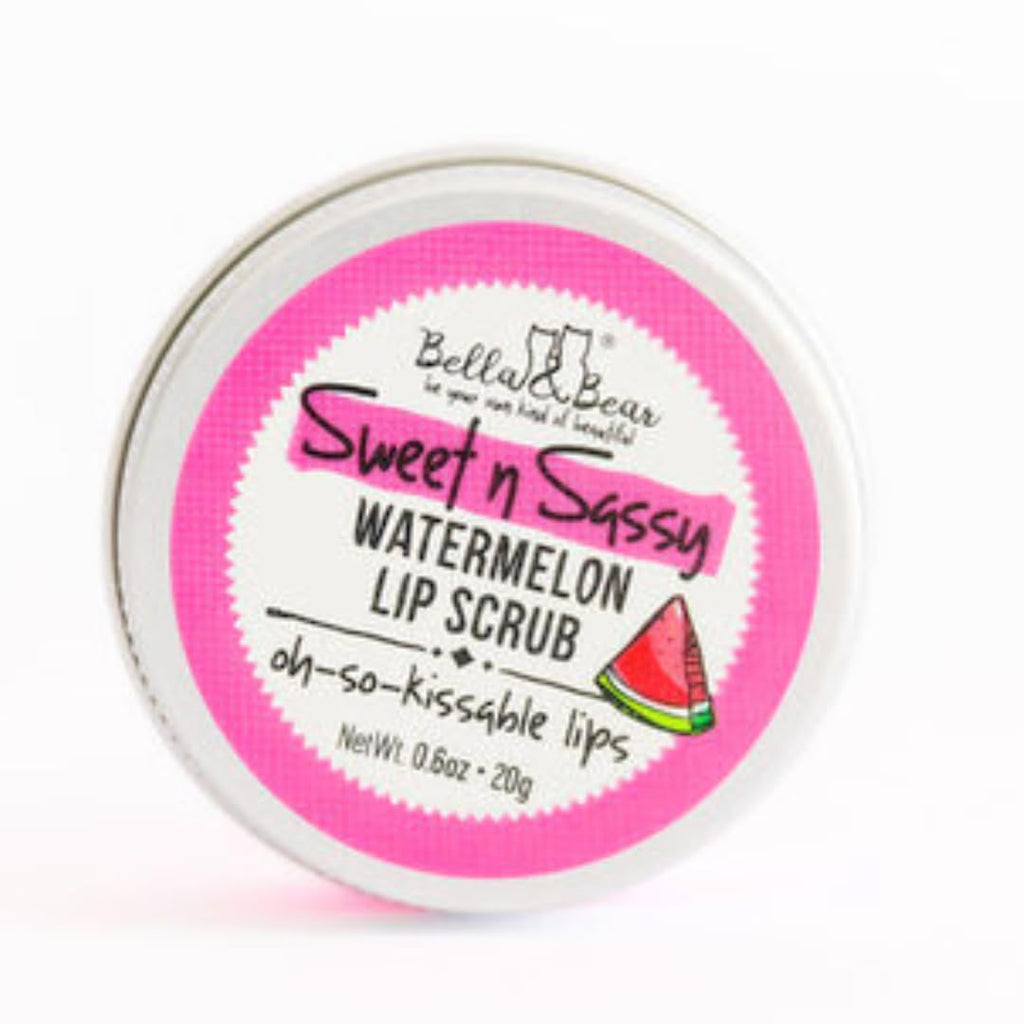 Bella & Bear Sweet n Sassy Watermelon Lip Set – Vegan Scrub & Lip Butter Gift