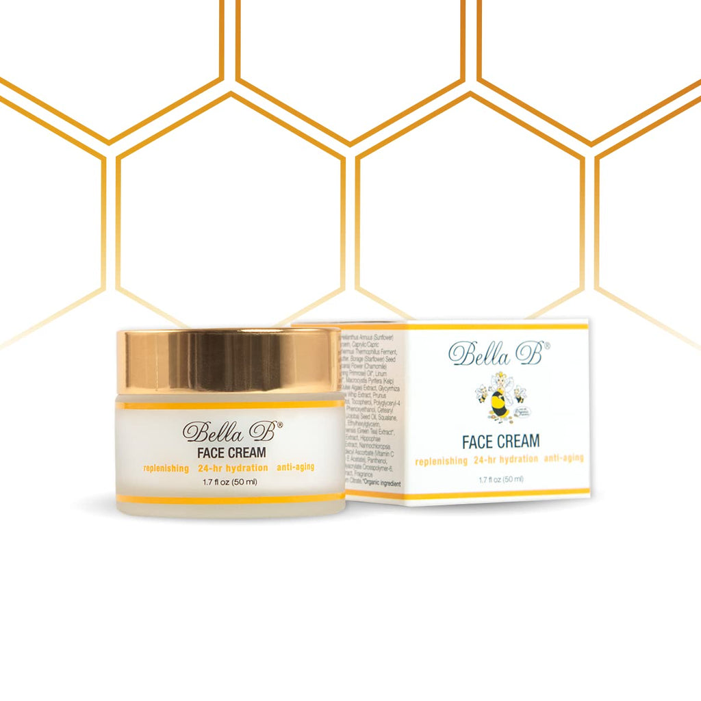 Bella B Face Cream 1.7 oz Jar – Organic, Fragrance-Free, Pregnancy-Safe Skincare for Sensitive Skin