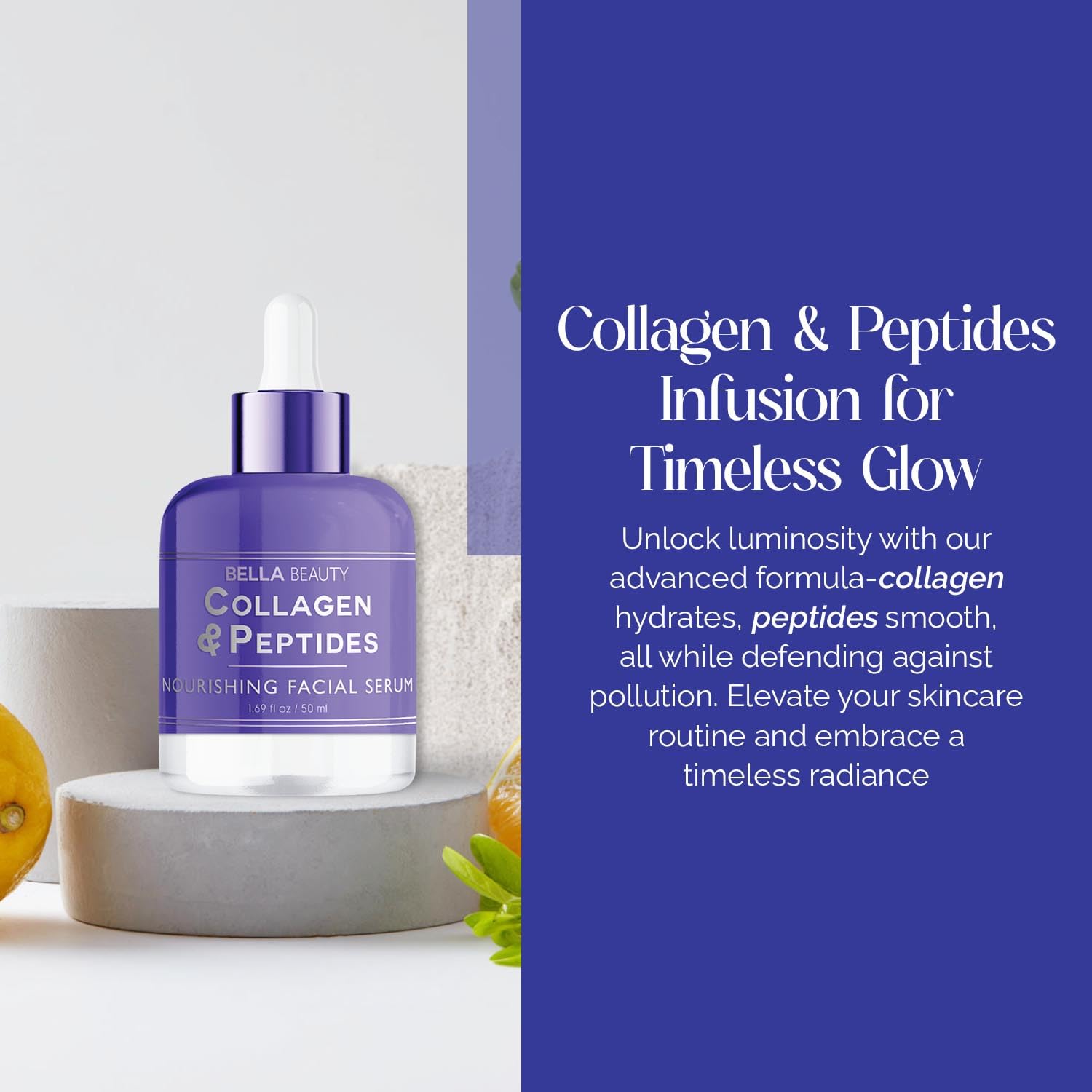 Bella Beauty Collagen & Peptides Serum – Deep Hydration for All Skin Types