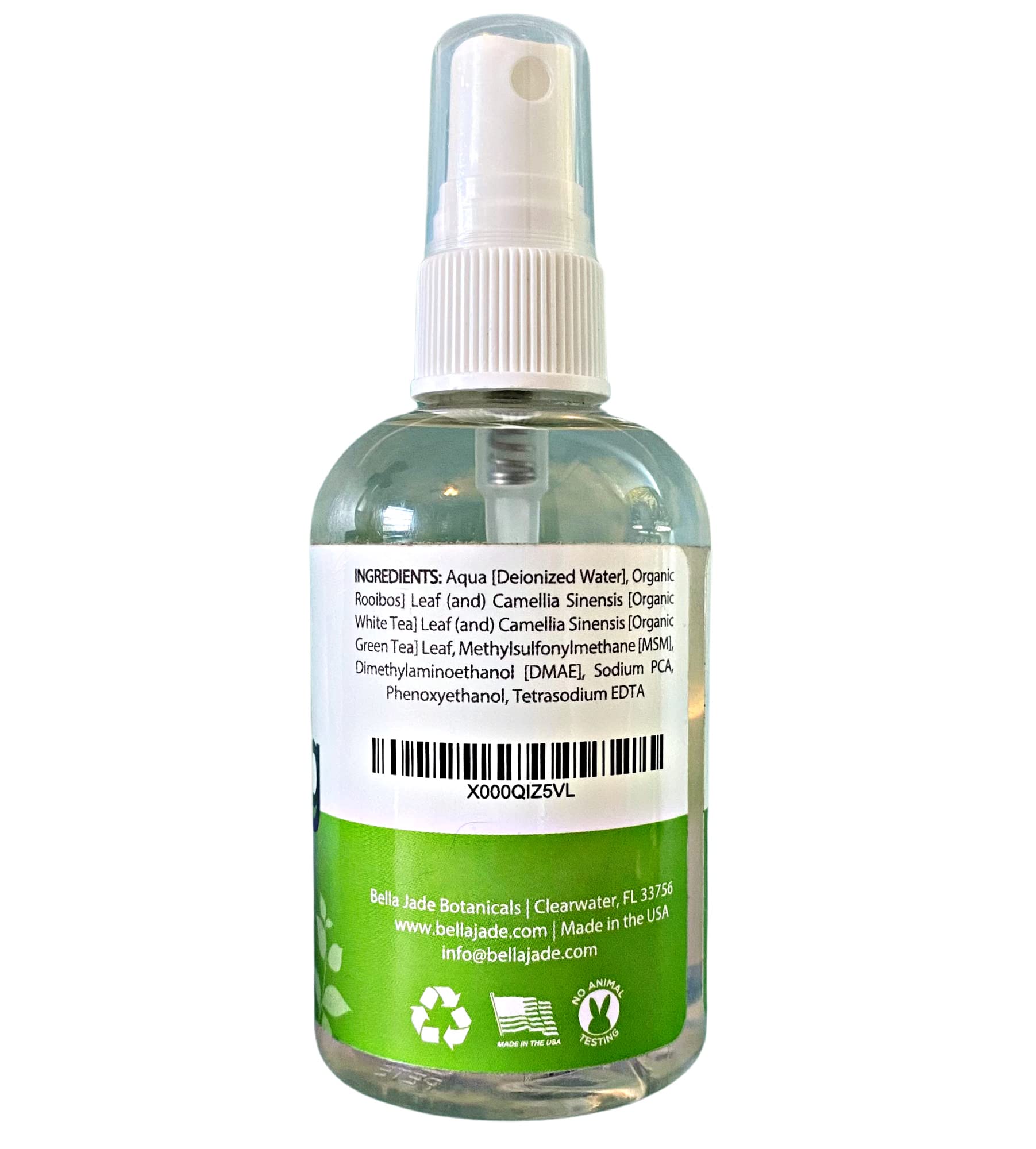 Bella Jade Makeup Setting Spray for Face | Long-Lasting Dewy Finish + Organic Green Tea & MSM (4 oz)