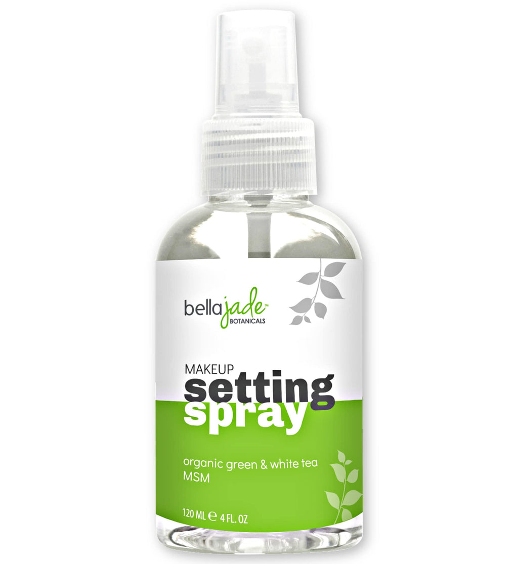 Bella Jade Makeup Setting Spray for Face | Long-Lasting Dewy Finish + Organic Green Tea & MSM (4 oz)