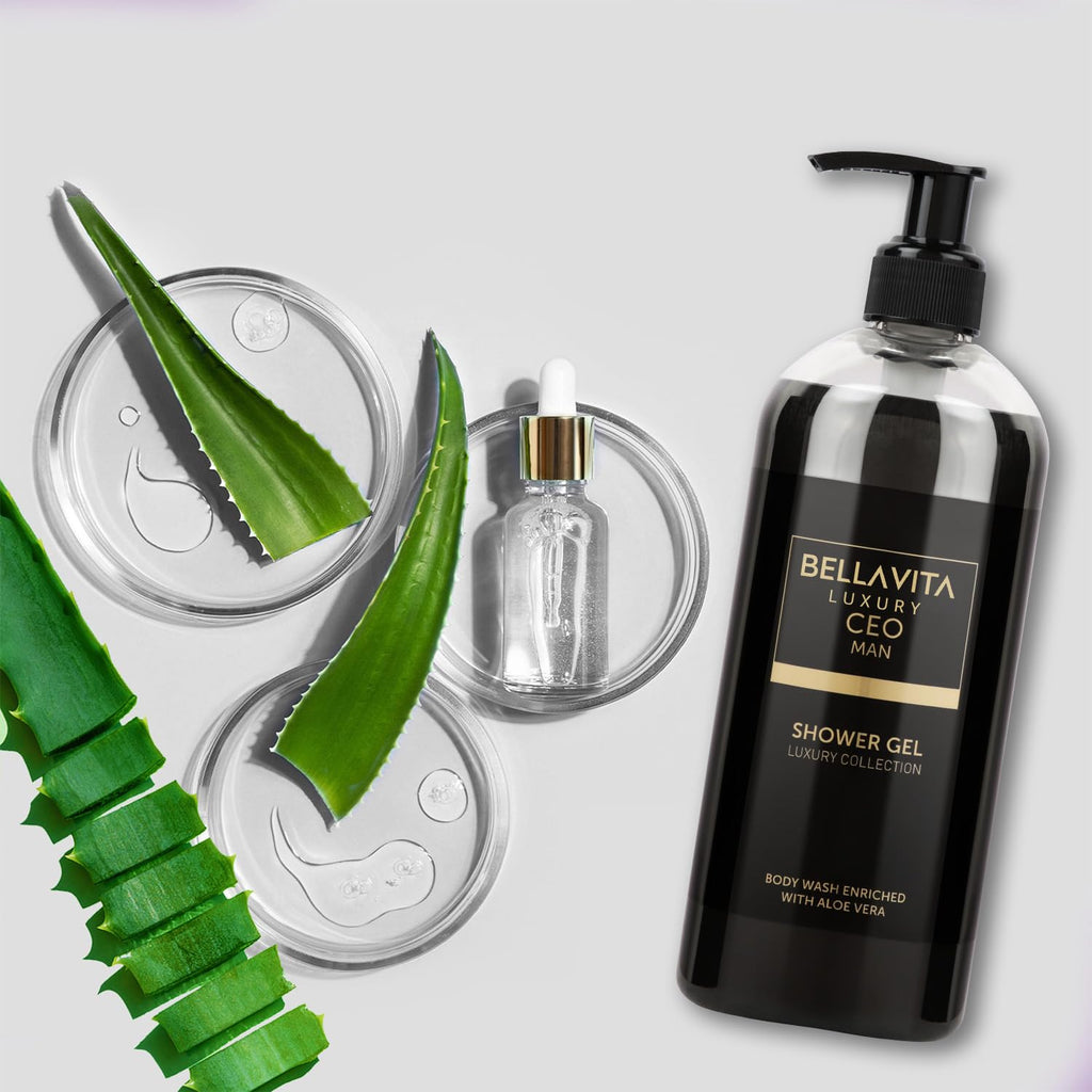 Bella Vita Luxury CEO MAN Body Wash – Refreshing Shower Gel with Aloe Vera & Charcoal Powder, 500 ml