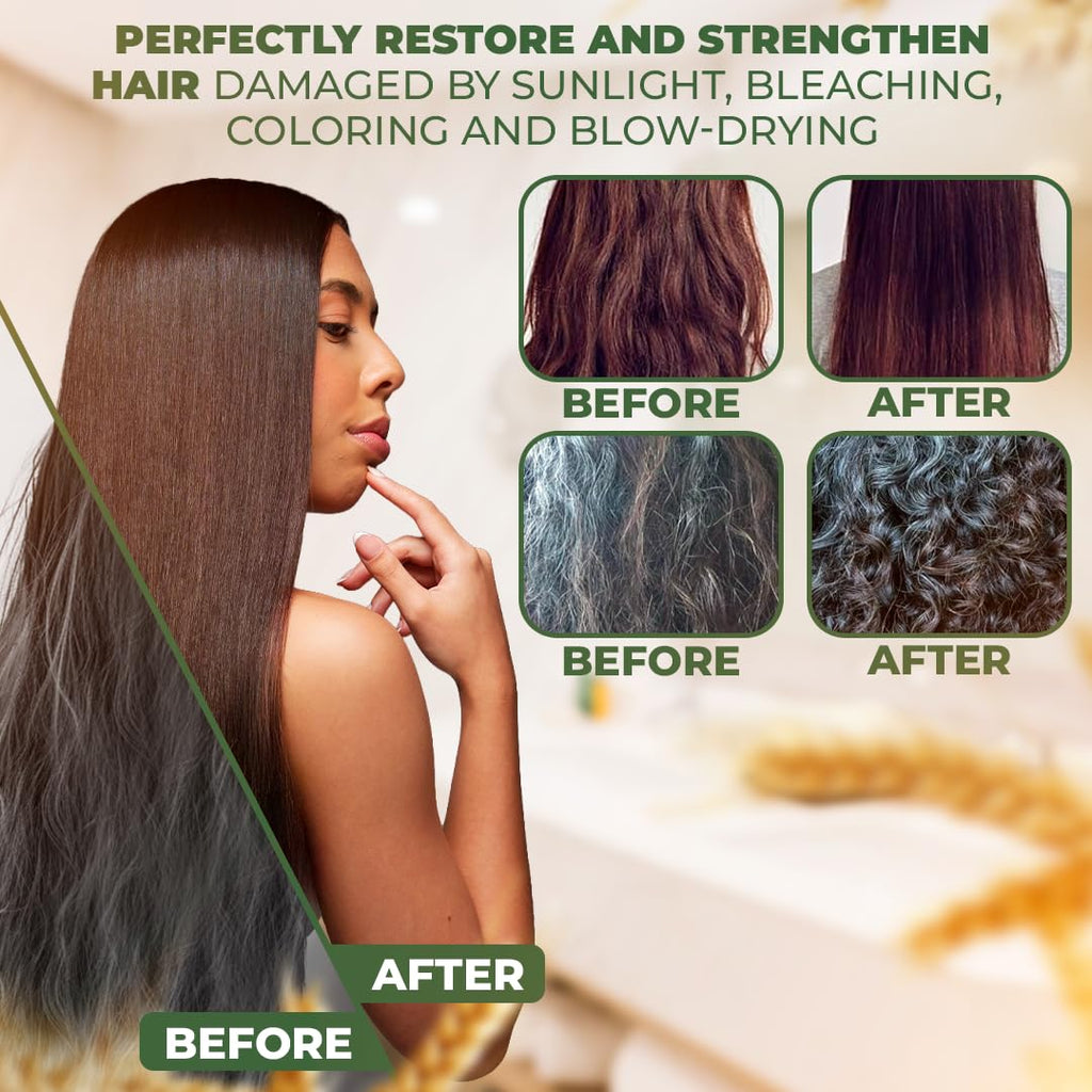 Bellahair Hydrating Collagen Hair Mask for Dry Hair & Growth | Hydrolyzed Keratin, Argan Oil & Shea Butter - 17oz