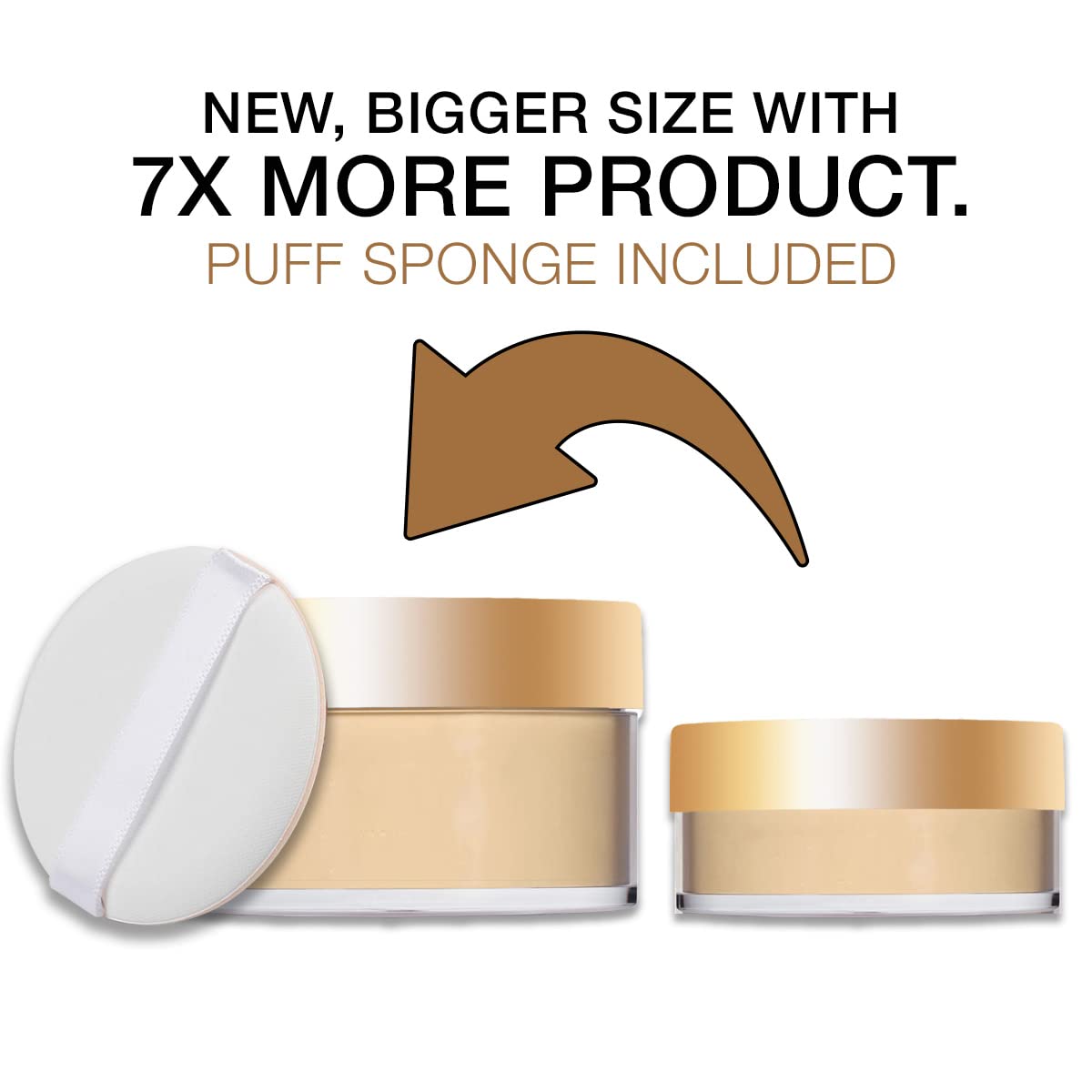 Bellapierre XL Banana Setting Powder – Color-Correcting Brightening, Talc-Free Translucent Finish (1 oz)