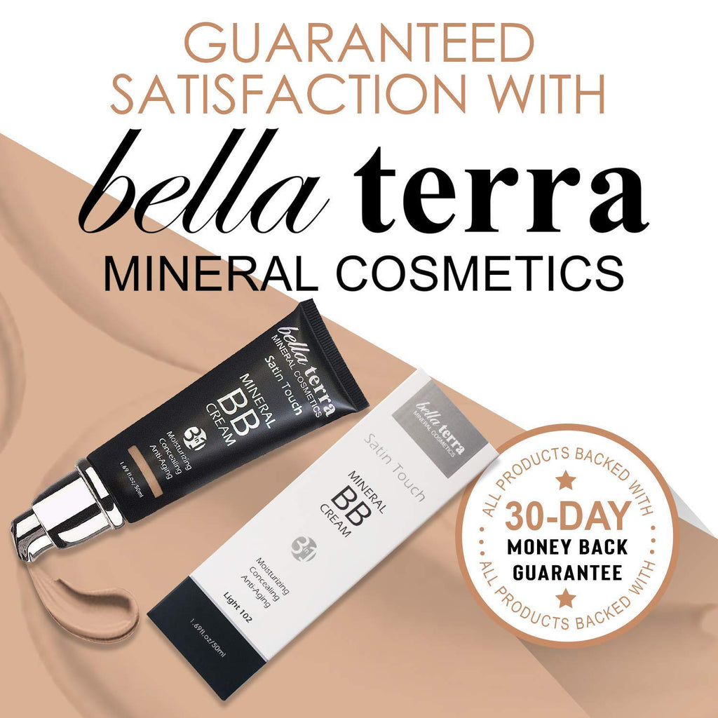 Bellaterra Cosmetics BB Cream Light 102 – Tinted Moisturizer, Mineral Foundation, Oil-Free Matte