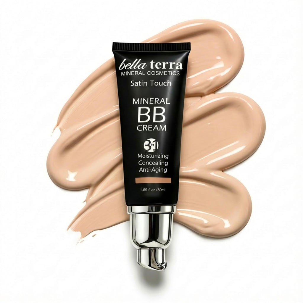 Bellaterra Cosmetics BB Cream Light 102 – Tinted Moisturizer, Mineral Foundation, Oil-Free Matte