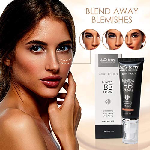 Bellaterra Cosmetics BB Cream Dark 107 | Tinted Moisturizer & Mineral Foundation