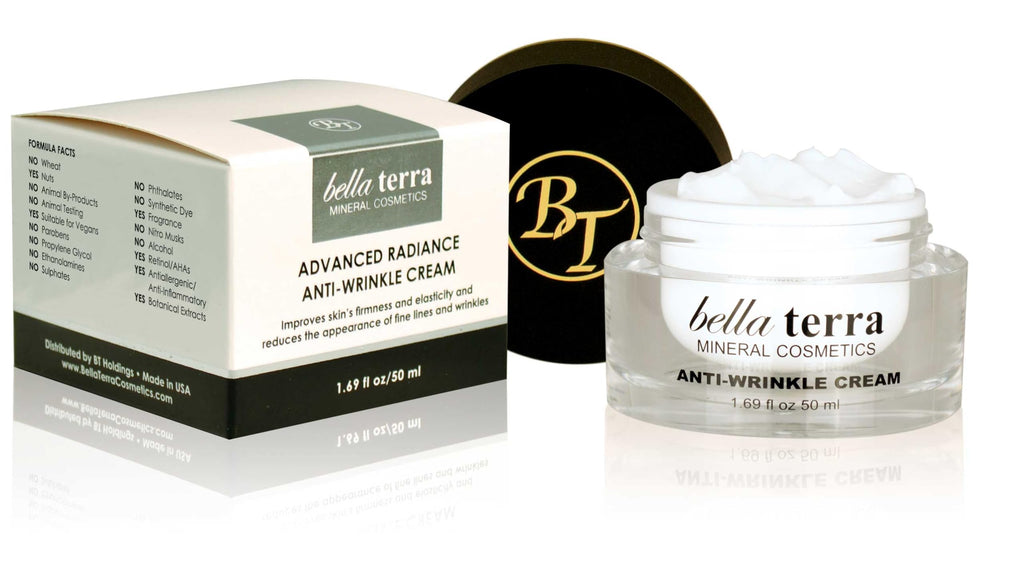 Bellaterra Cosmetics Anti-Wrinkle Face Cream – Hydrating Daily Moisturizer with Retinol, Collagen & Hyaluronic Acid | Vegan & Paraben-Free