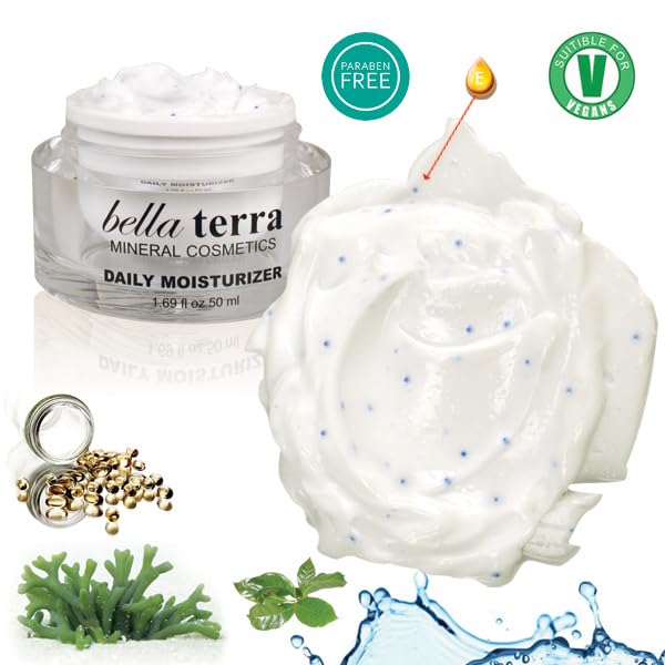 Bellaterra Cosmetics Daily Face Moisturizer – Aloe Vera, Green Tea, Vitamin E, Lightweight Hydration