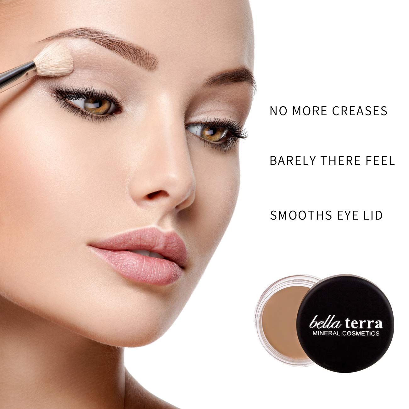 BellaTerra Cosmetics Eye Primer for Eyeshadow | Long-Lasting Shadow Base, Fragrance-Free, 0.32 oz