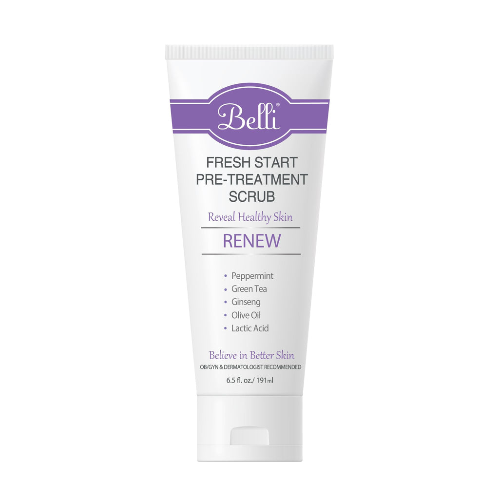 Belli Fresh Start Pre-Treatment Scrub | Gentle Exfoliating Cleanser for All Skin Types, 6.5 oz