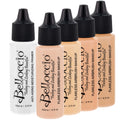 Belloccio Fair Color Shade Foundation Set – Professional Airbrush Makeup in 1/2 oz Bottles