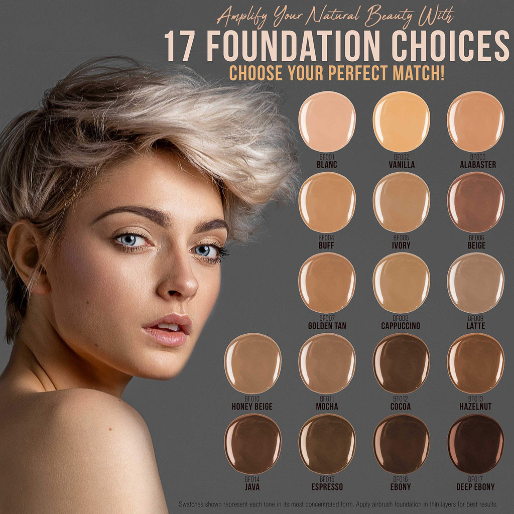 Belloccio Tan Color Shade Foundation Set — 4 Half-Ounce Shades + Primer