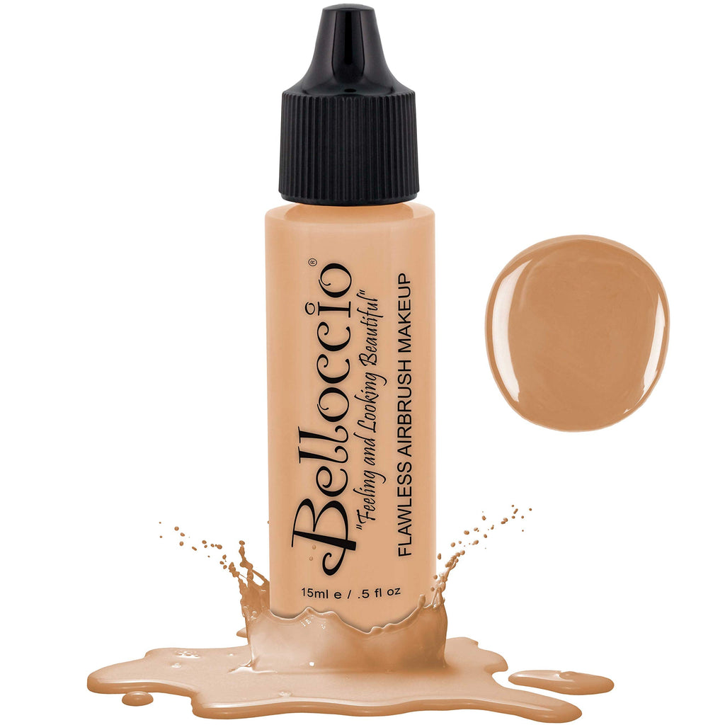Belloccio Pro Airbrush Foundation - Buff-Light with Golden Undertones (1/2 oz)
