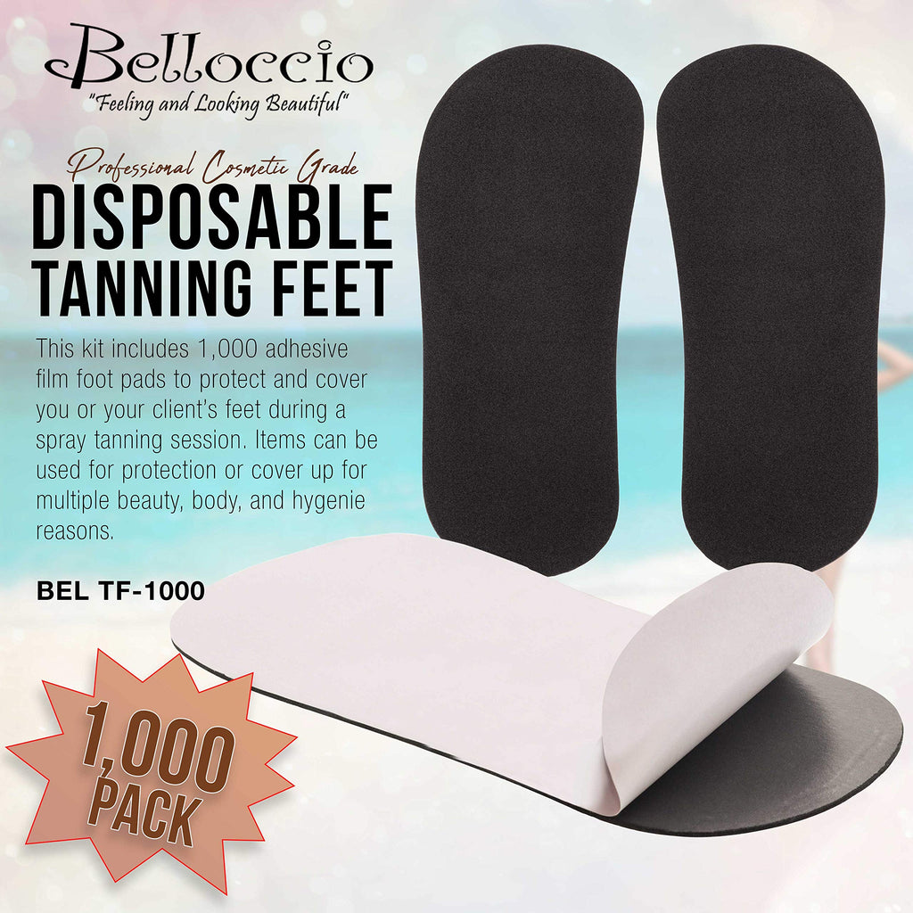 Belloccio Disposable Tanning Feet Pads – 500 Pairs (1000 Feet Total) for Sunless Tanning