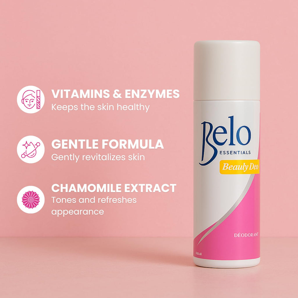 BELO ESSENTIALS Beauty Deo Spray 40ml – All-Day Freshness, Odor Control & Quick-Dry Formula