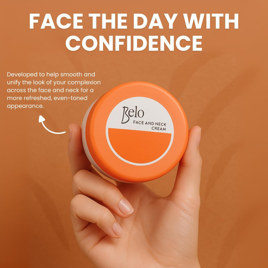 Belo Essentials Even Tone Face & Neck Cream – Radiance Moisturizer 50g x 3-Pack