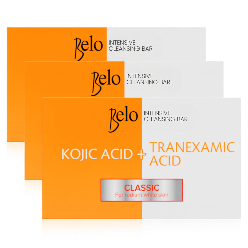 Belo Essentials Intensive Cleansing Bar with Tranexamic Acid | Daily Brightening Cleanser (3x65g)
