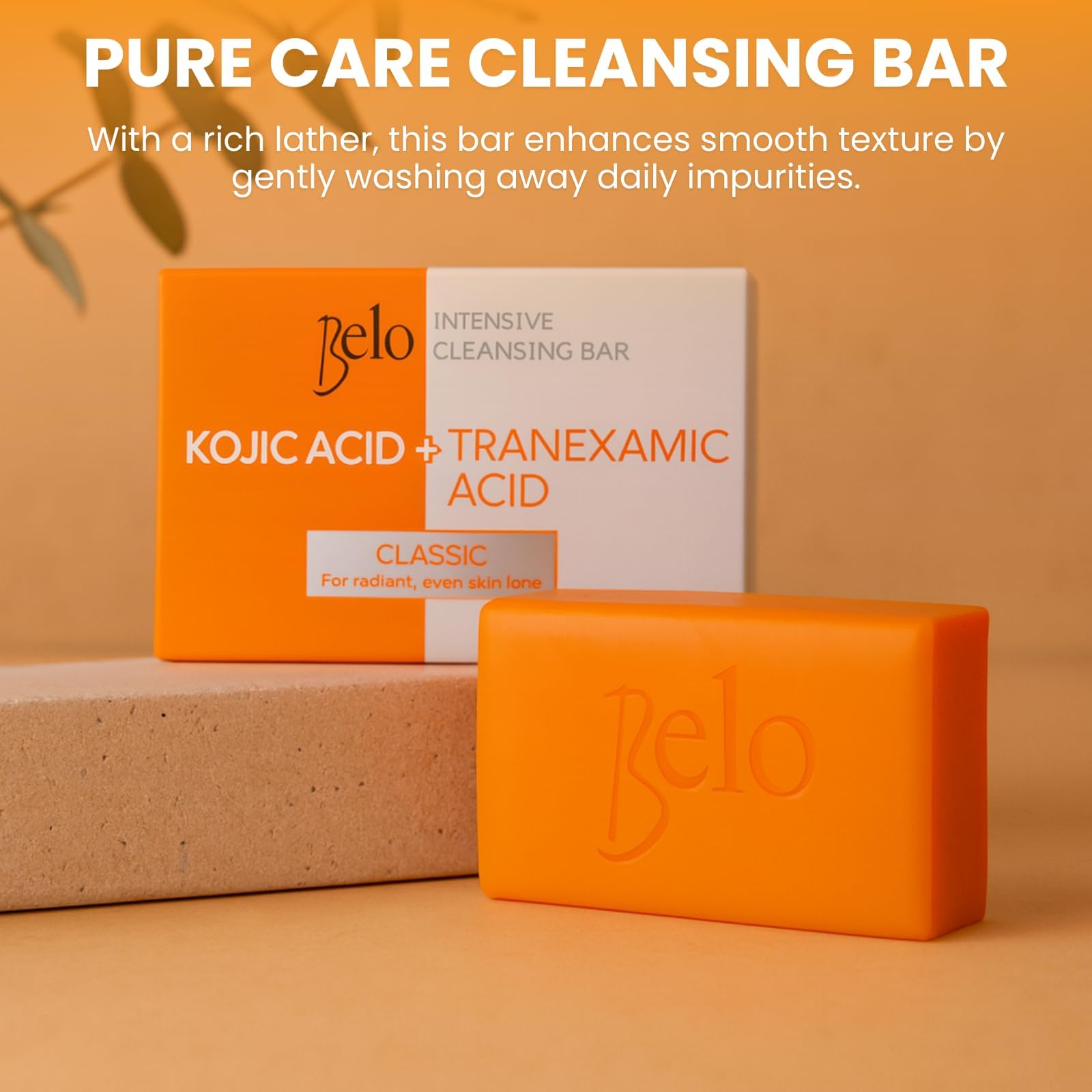 Belo Essentials Intensive Cleansing Bar with Tranexamic Acid | Daily Brightening Cleanser (3x65g)