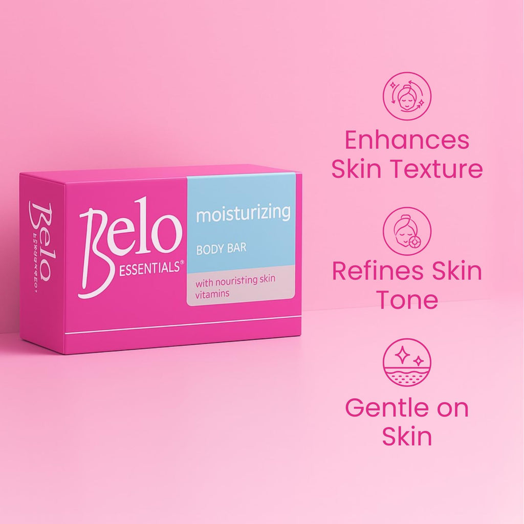 Belo Essentials Moisturizing Whitening Body Bar – 4 x 135g Bars