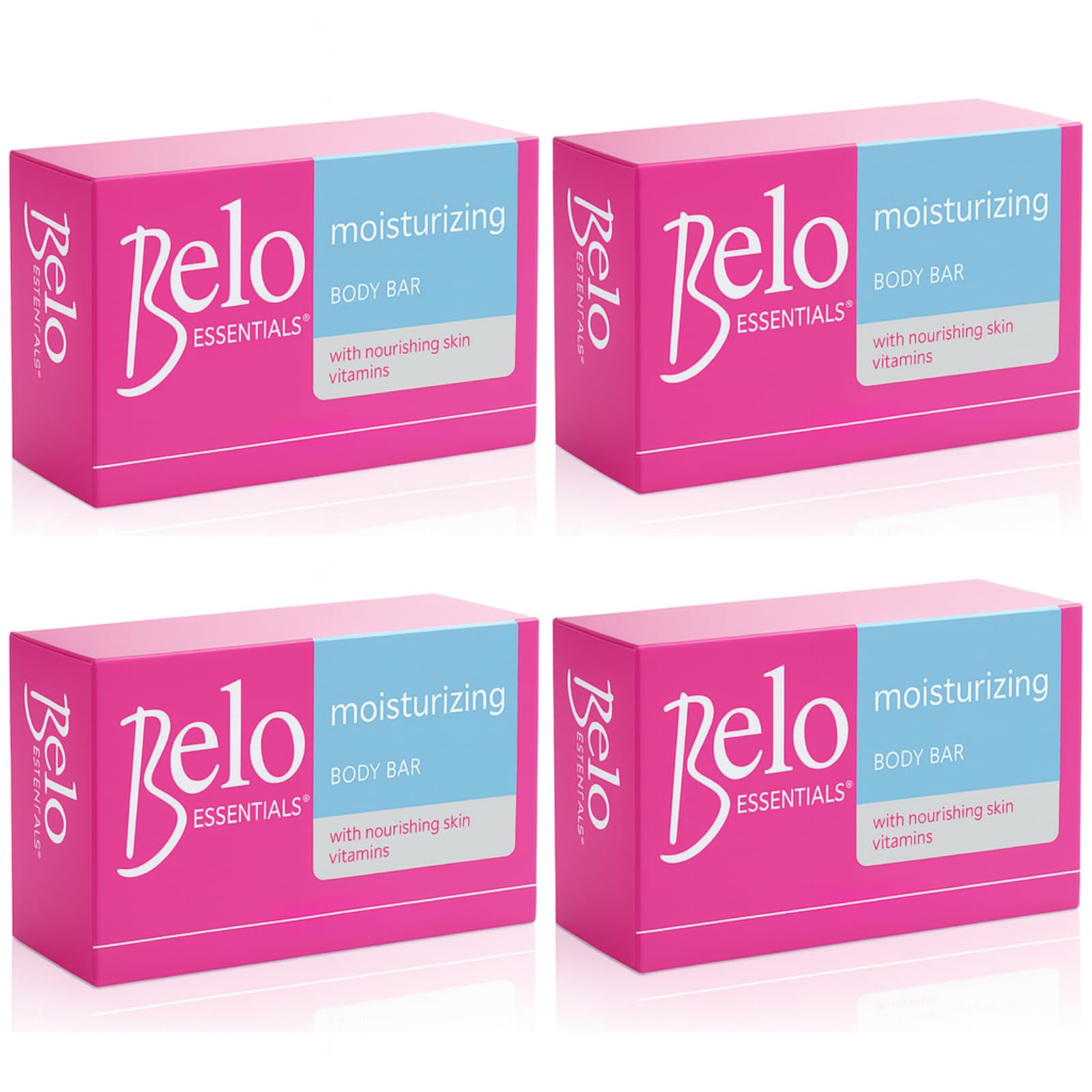 Belo Essentials Moisturizing Whitening Body Bar – 4 x 135g Bars