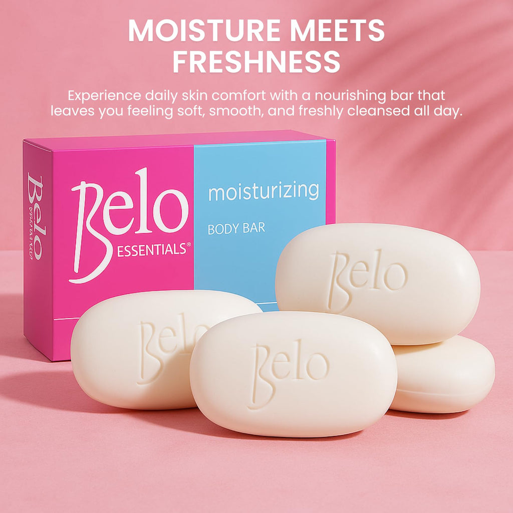 Belo Essentials Moisturizing Whitening Body Bar – 4 x 135g Bars