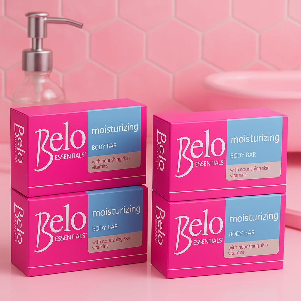 Belo Essentials Moisturizing Whitening Body Bar – 4 x 135g Bars