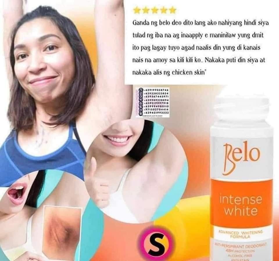 Belo Underarm Cream & Deodorant Orange Variant – Hypoallergenic, Dermatologist Tested