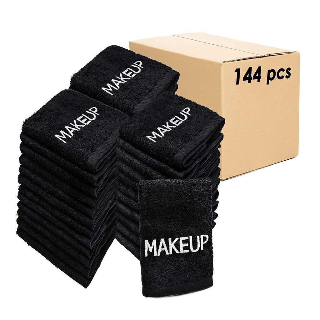 Ben Kaufman Makeup Remover Face Washcloths – 144 Pack, 13 x 13 in, 100% Cotton, Reusable