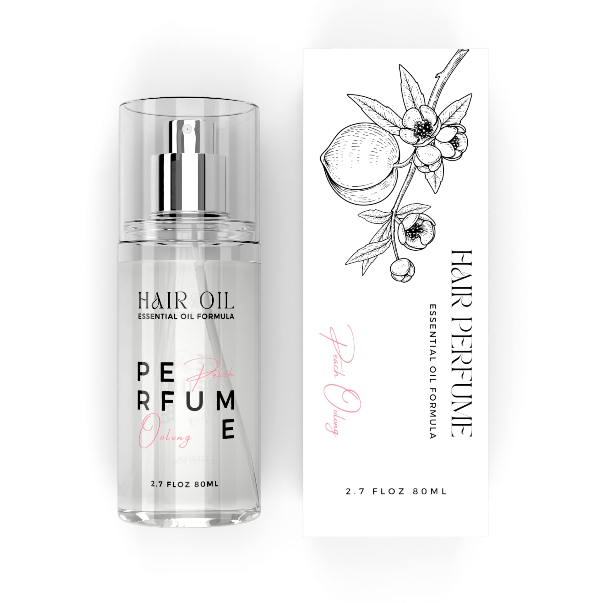 Benatu Hair Perfume Oil Peach Oolong & Argan Heat Protection Spray – Nourish, Smooth & Long-Lasting Fragrance (2.7 fl oz)